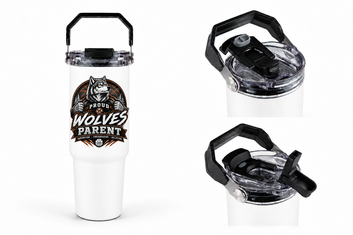 Wolves Basketball 30oz Tri-Sip Tumbler