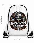 Wolves Basketball Drawstring Backpack