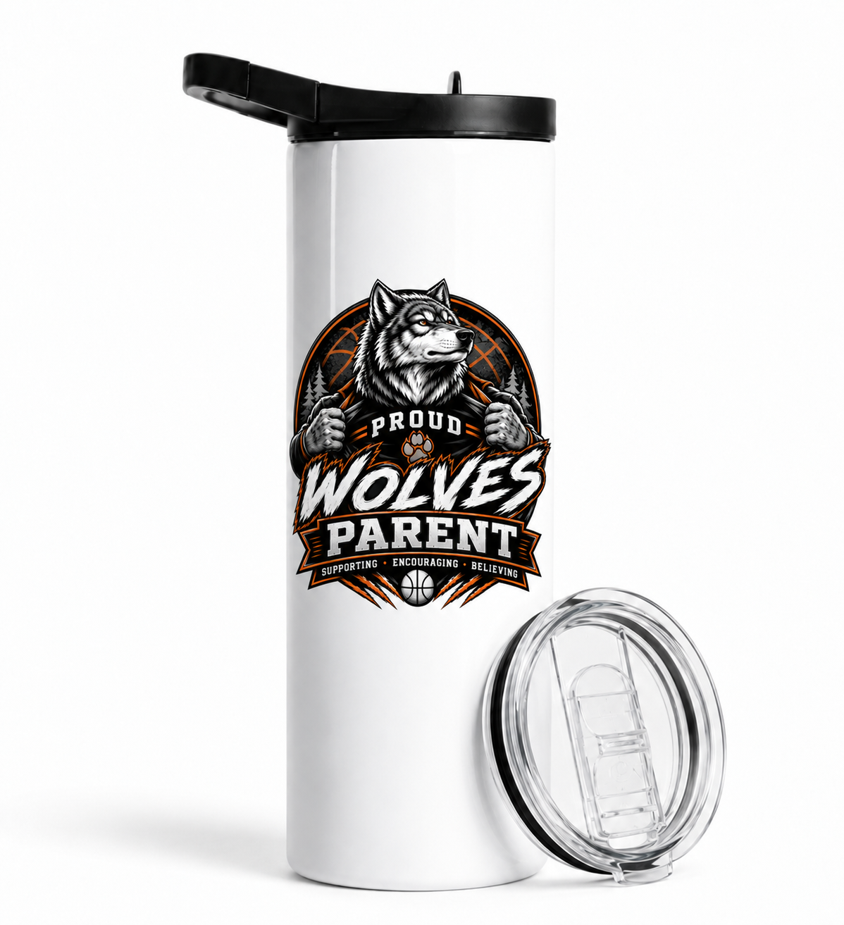 Wolves Basketball Duo Lid Tumbler