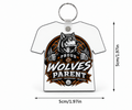 Wolves Basketball Custom Jersey Keychain