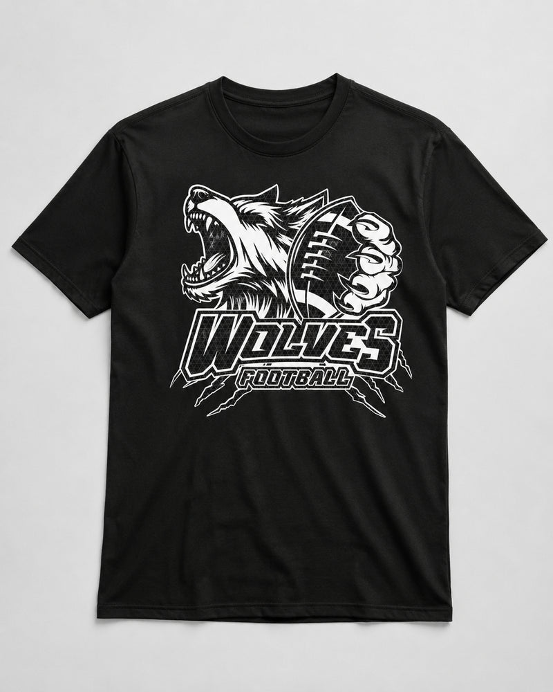 WC Wolves Football T-Shirt