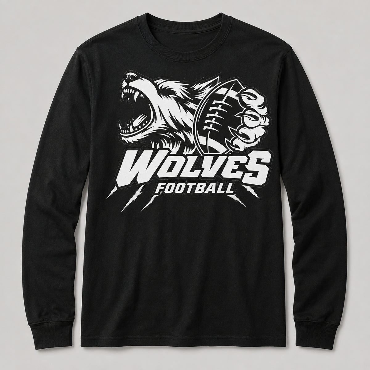 WC Wolves Football Long-Sleeve Shirt
