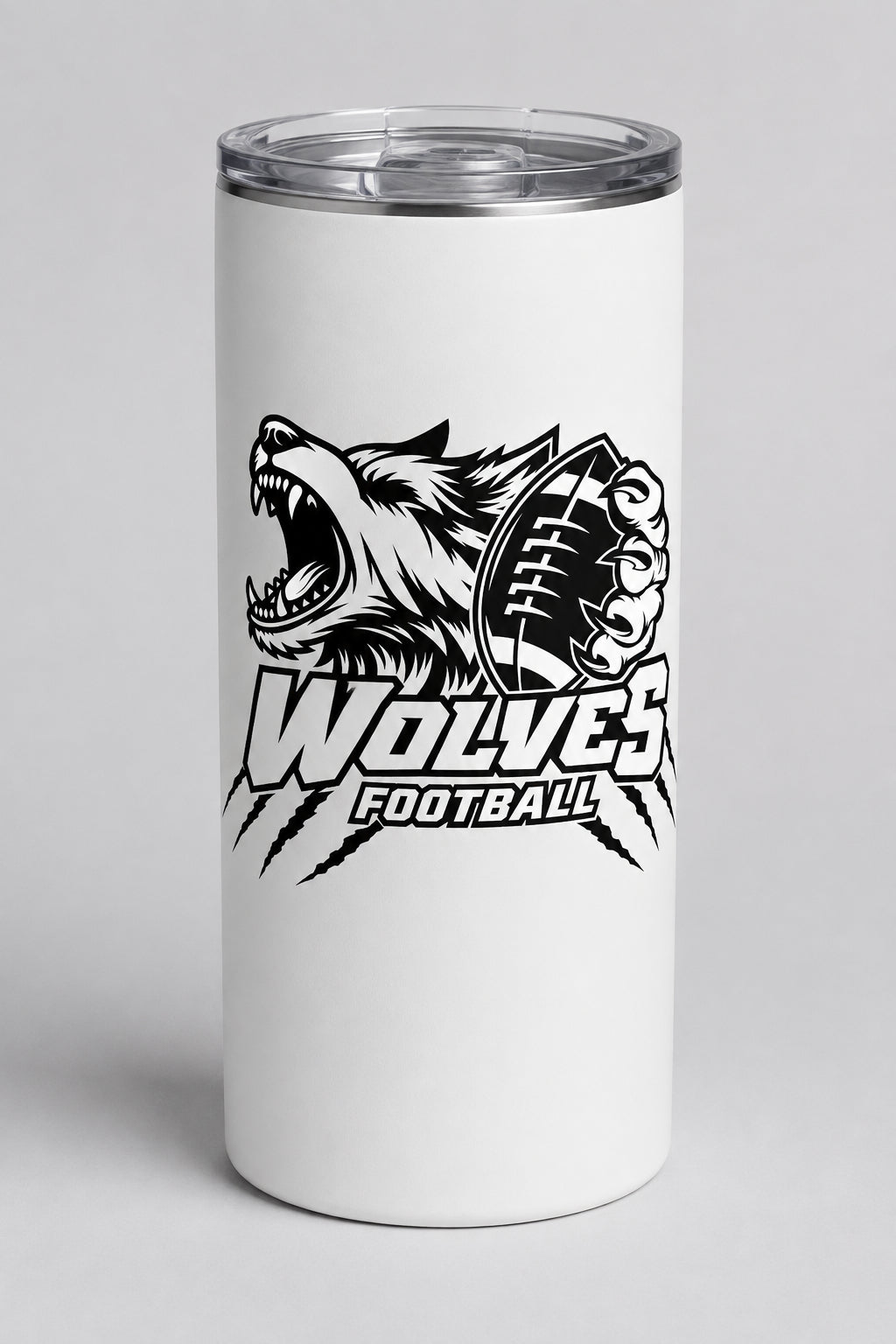 Wolves Football 30oz Skinny Tumbler