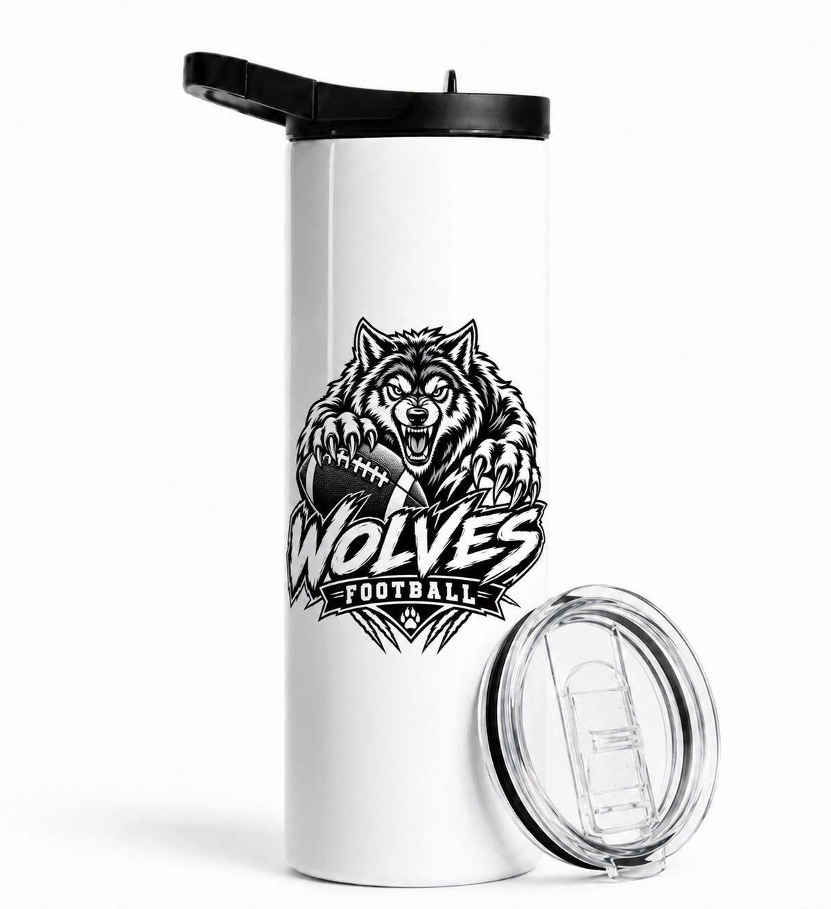 Wolves Football 30oz Duo Lid Tumbler