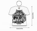 Wolves Football Custom Jersey Keychain