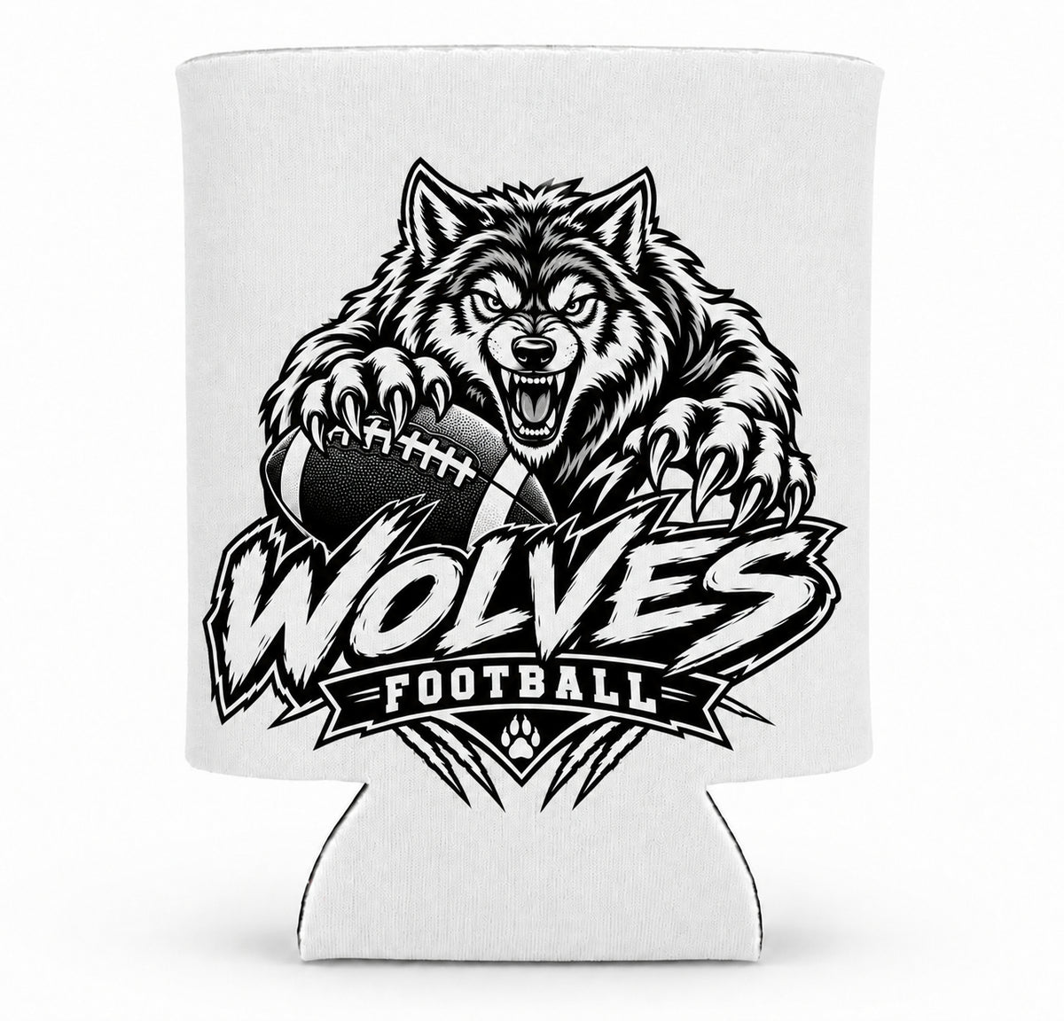 Wolves Football Can Coozie
