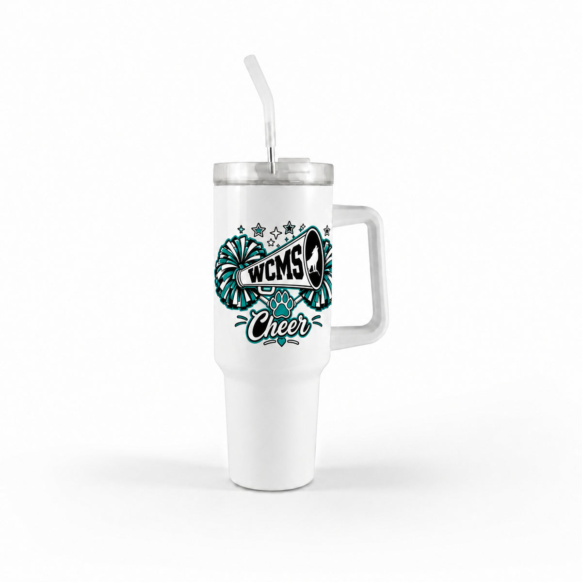 Wolves Cheer 40 oz Handle Tumbler