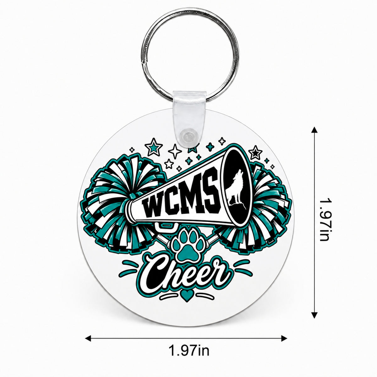 Wolves Cheer Custom Keychain