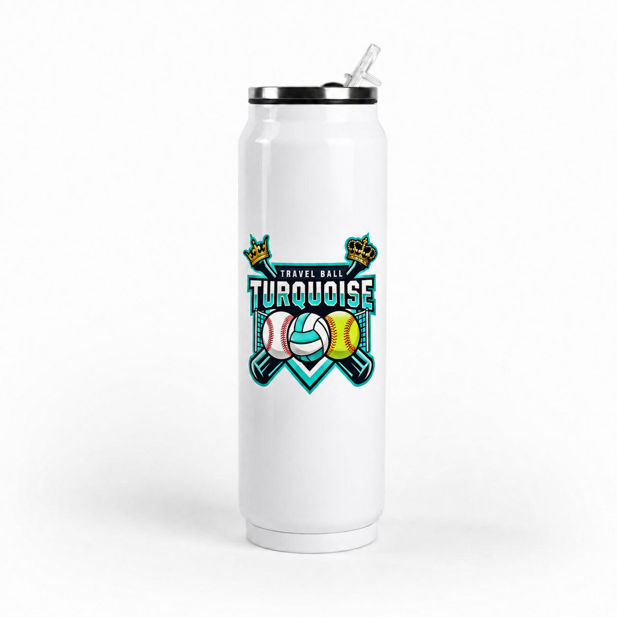Turquoise Kings 17oz Metal Can Tumbler