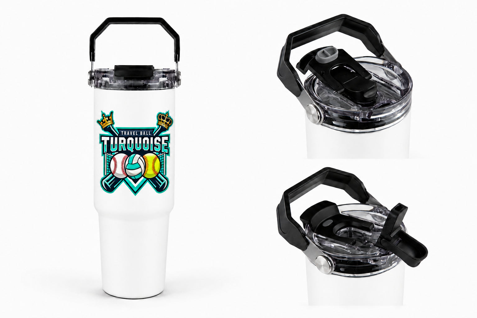 Turquoise Kings 30oz Tri-Sip Tumbler