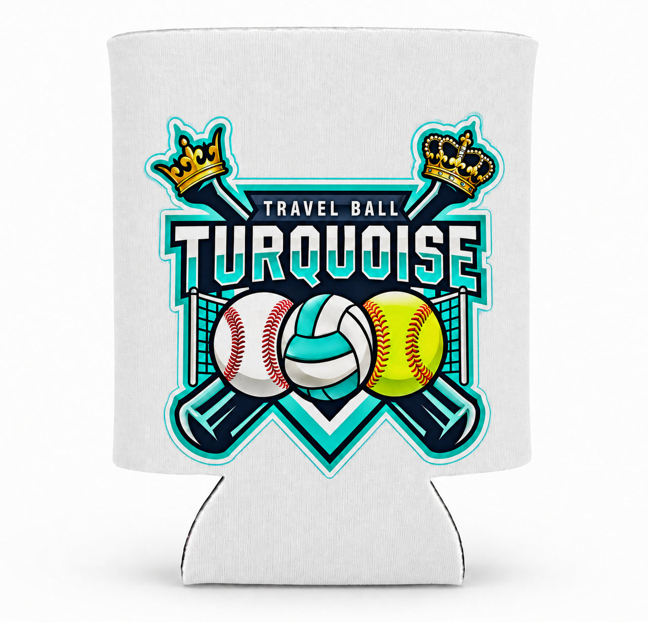 Turquoise Kings Can Coozie