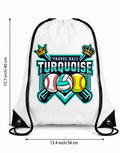 Turquoise Kings Custom Drawstring Backpack
