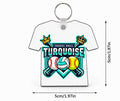 Turquoise Kings Custom Jersey Keychain