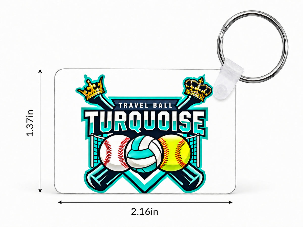 Turquoise Kings Custom Keychains