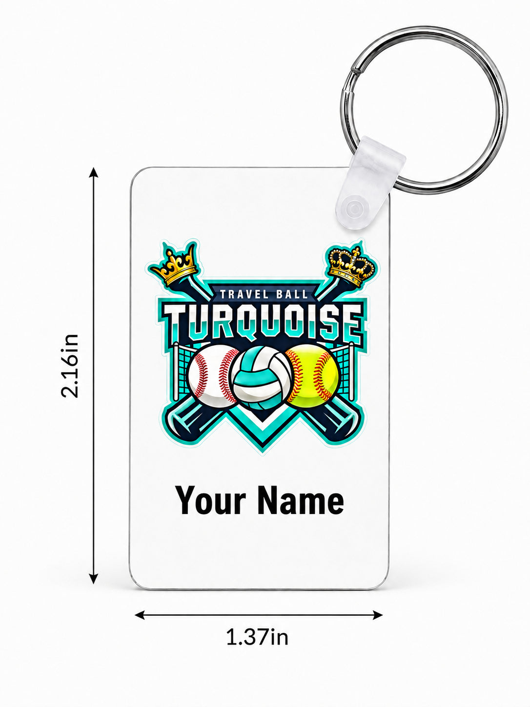 Turquoise Kings Custom Keychains