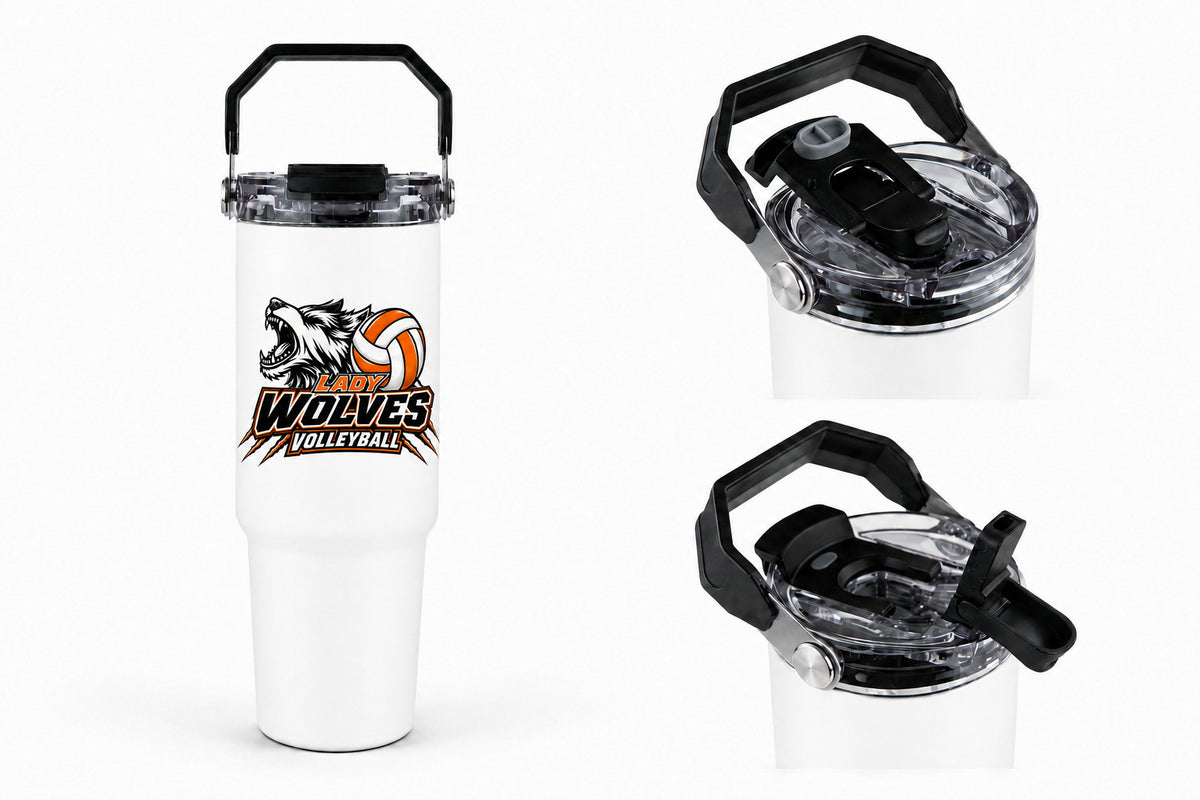Wolves Volleyball 30oz Tri-Sip Tumbler