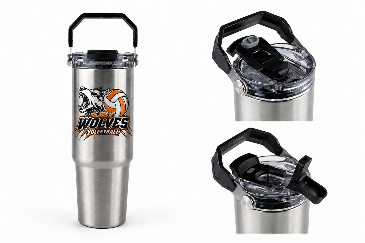 Wolves Volleyball 30oz Tri-Sip Tumbler