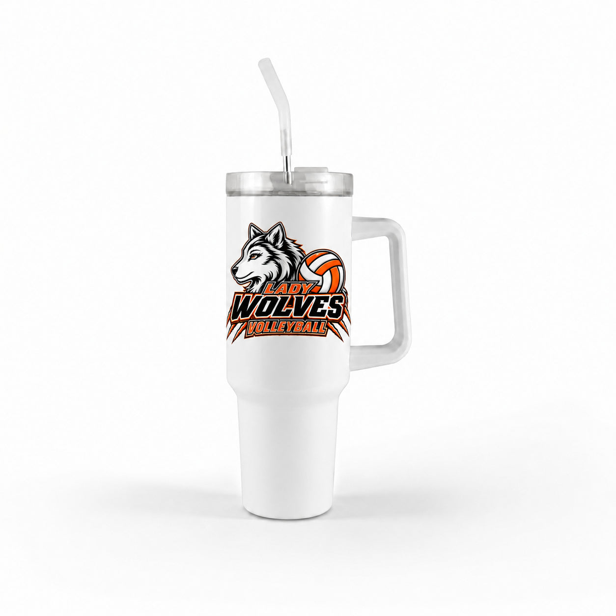 Wolves Volleyball 40oz Tumbler w/ Handle