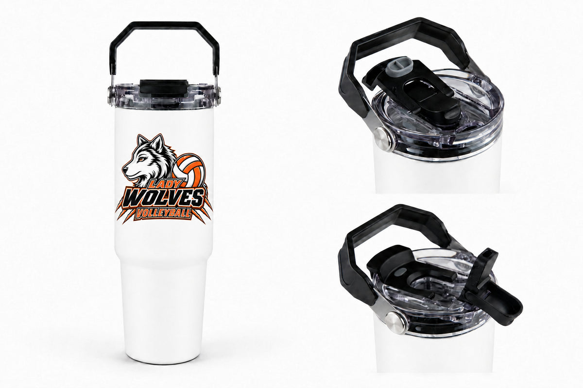 Wolves Volleyball 30oz Tri-Sip Tumbler