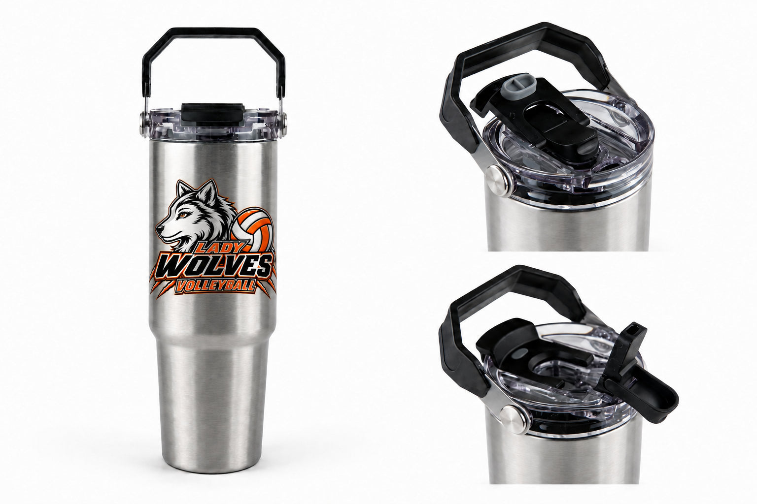 Wolves Volleyball 30oz Tri-Sip Tumbler