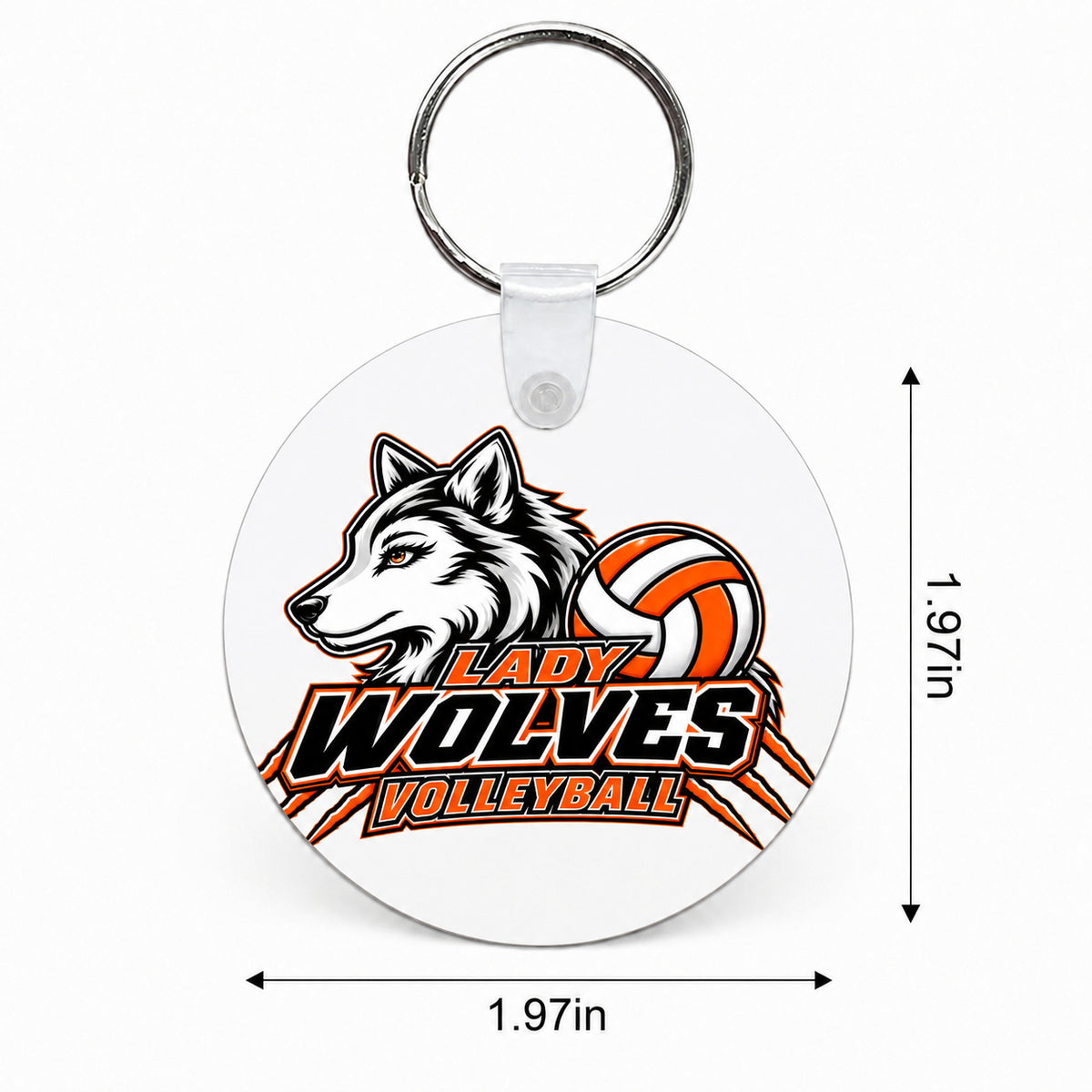 Wolves Volleyball Custom Keychain