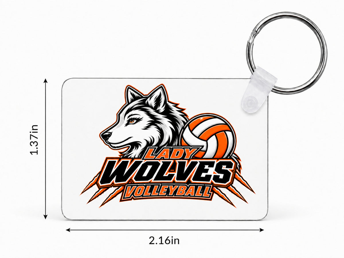 Wolves Volleyball Custom Keychain