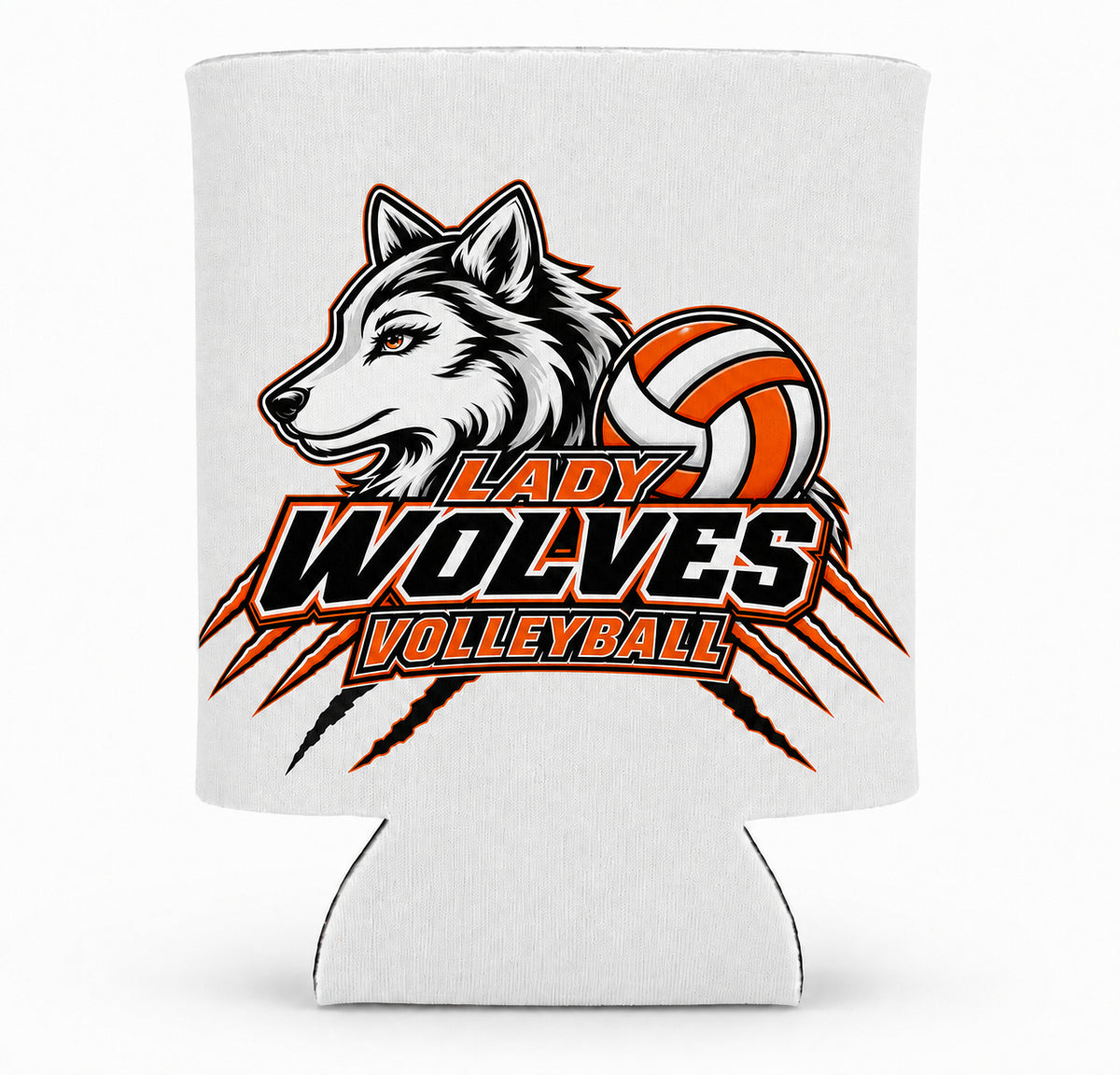 Wolves Volleyball Coozie