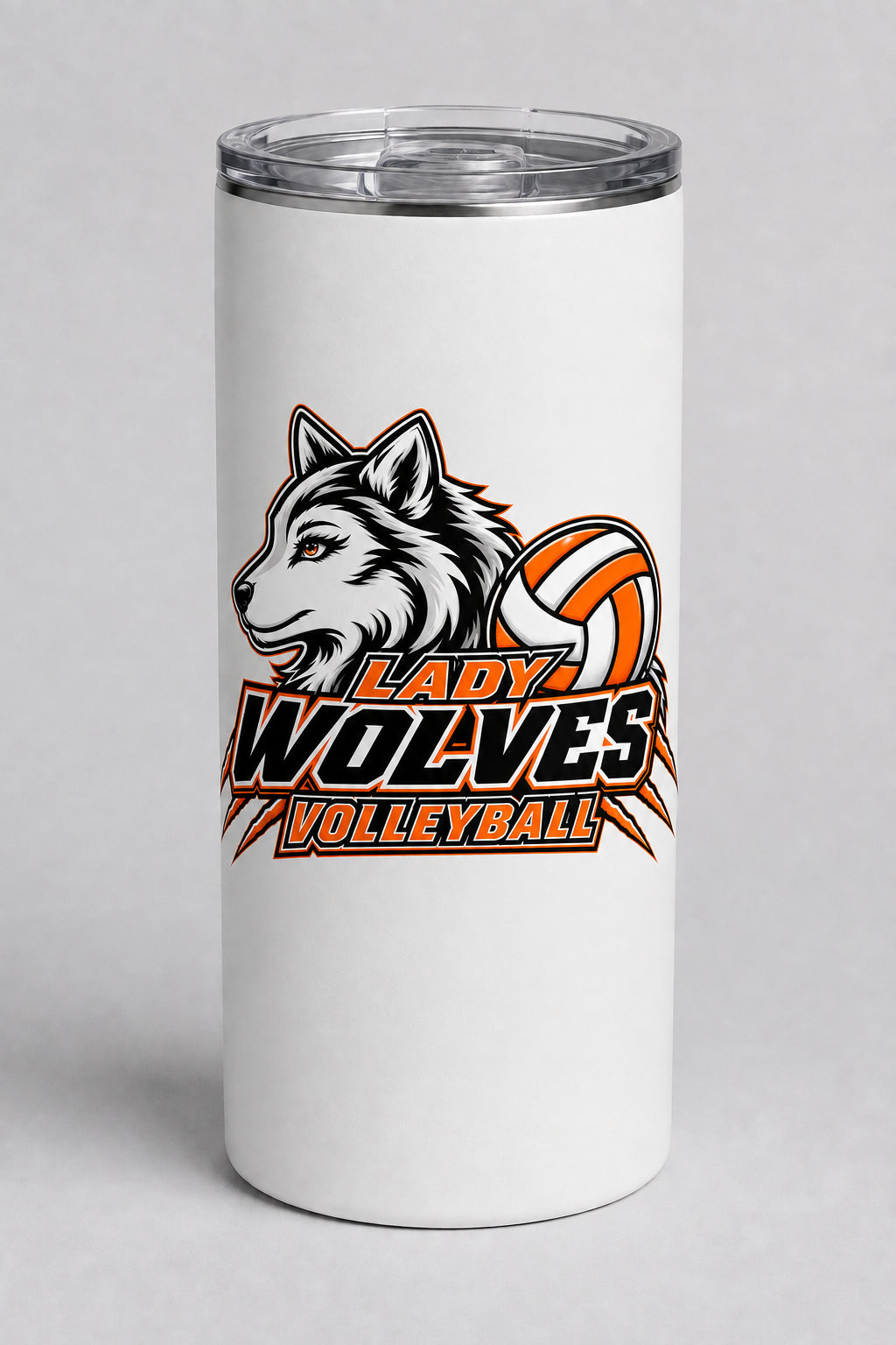 Wolves Volleyball Skinny Tumbler