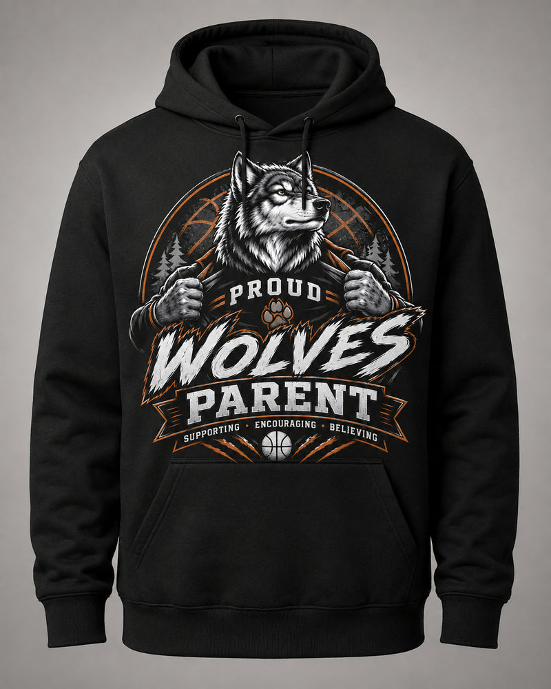 WC Basketball Hoodie- Proud Wolves Parent