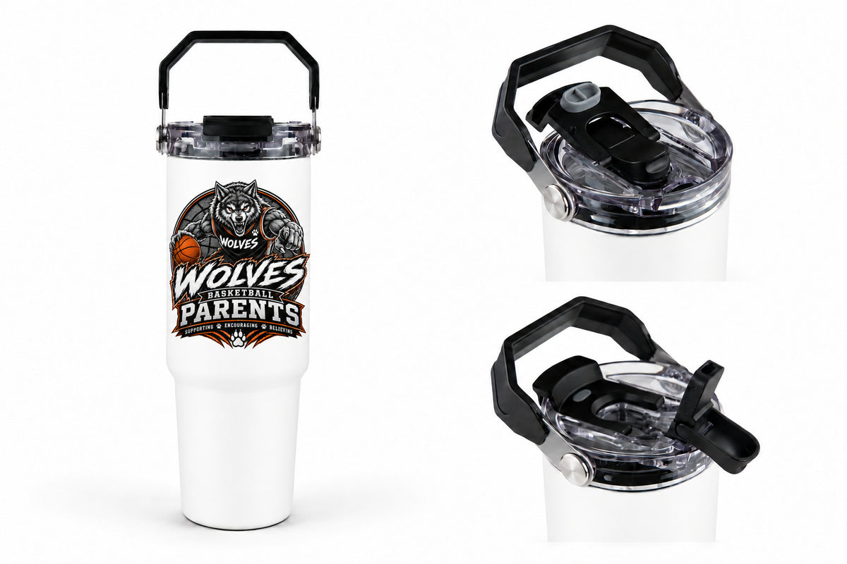 Wolves Basketball 30oz Tri-Sip Tumbler