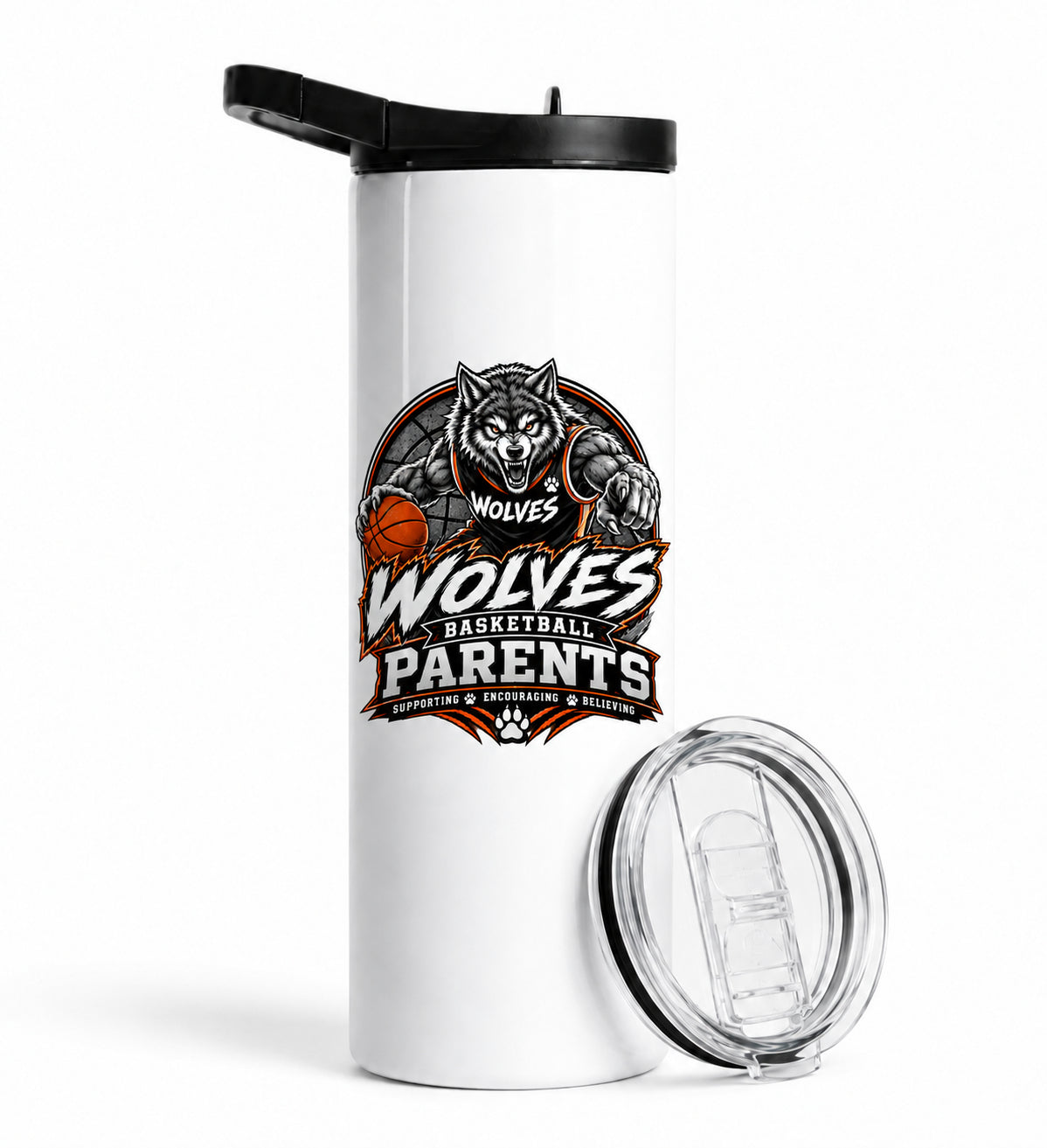 Wolves Basketball Duo Lid Tumbler