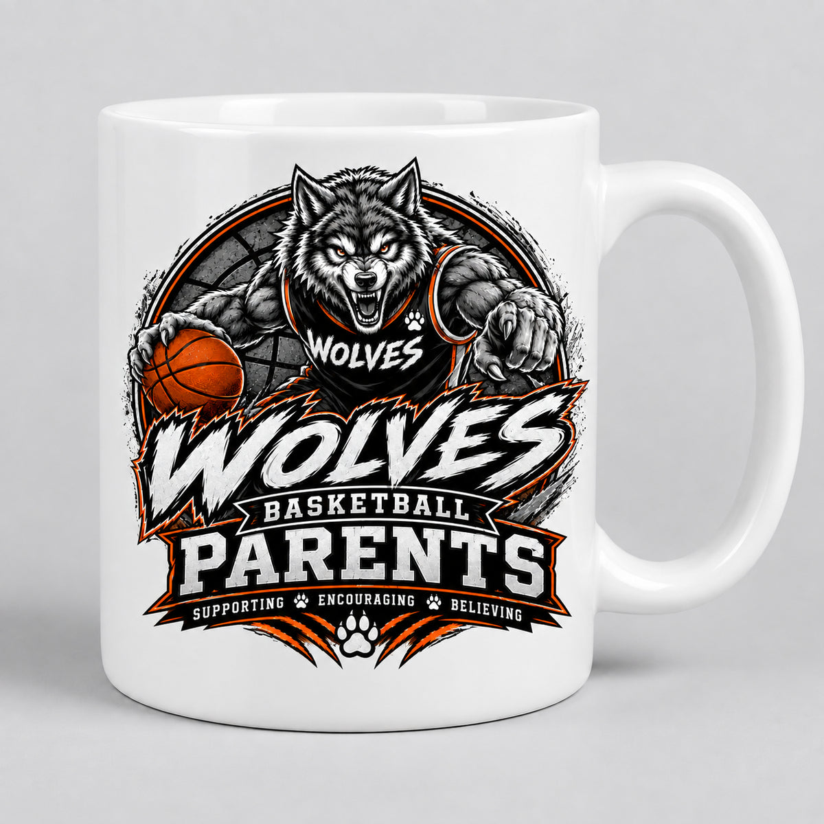 Wolves Basketball 15oz Mug