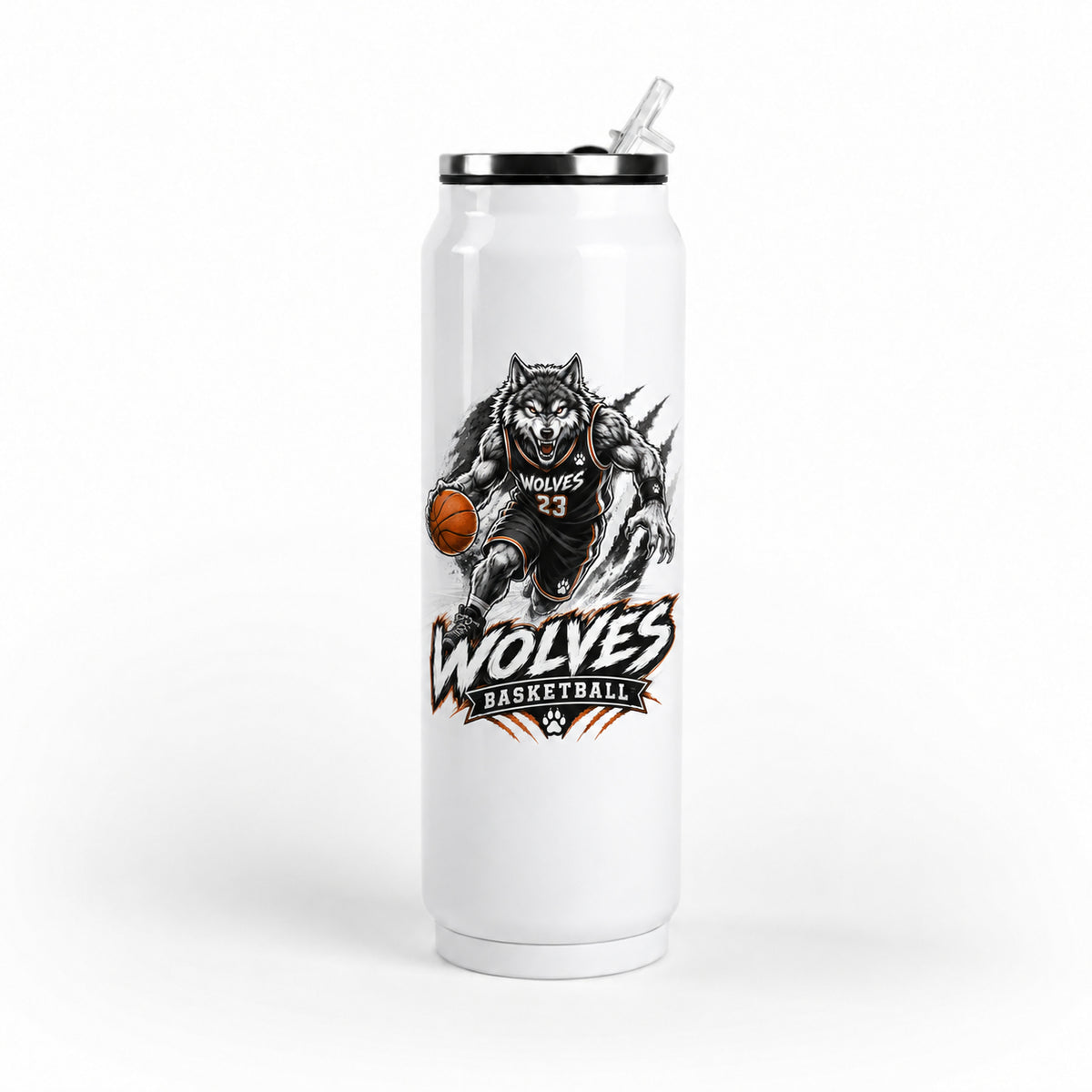 Wolves 17oz Metal Can Tumbler