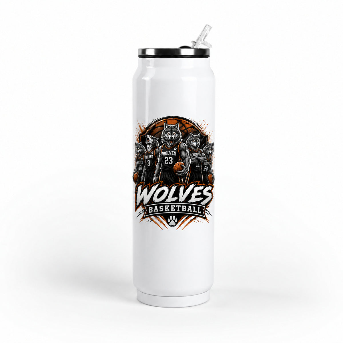 Wolves 17oz Metal Can Tumbler