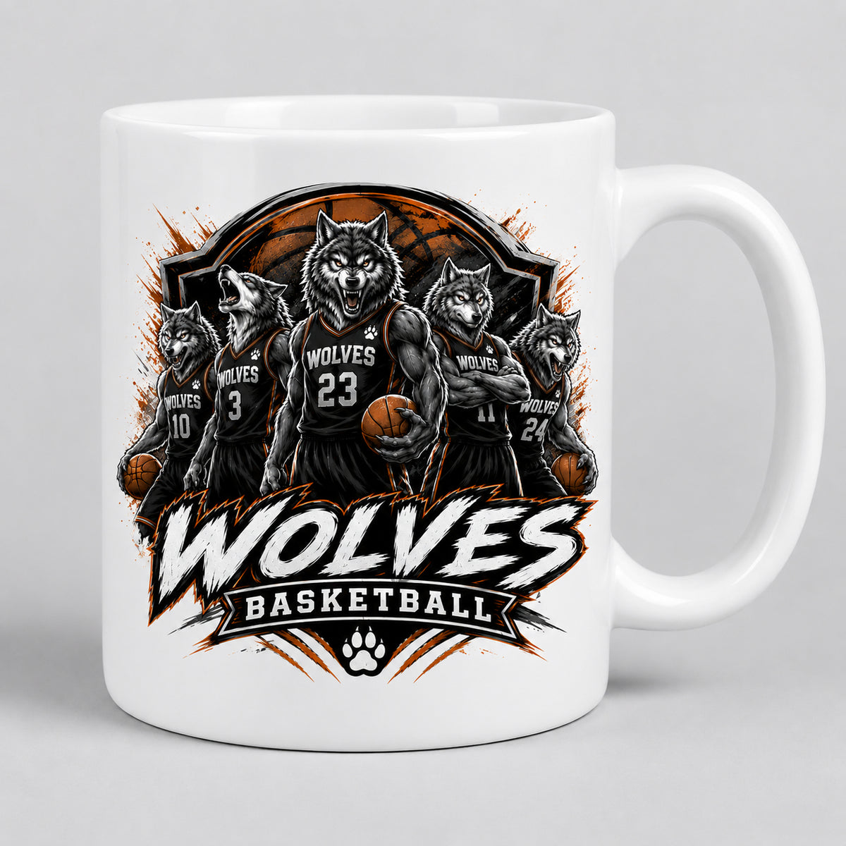 Wolves Basketball 15oz Mug