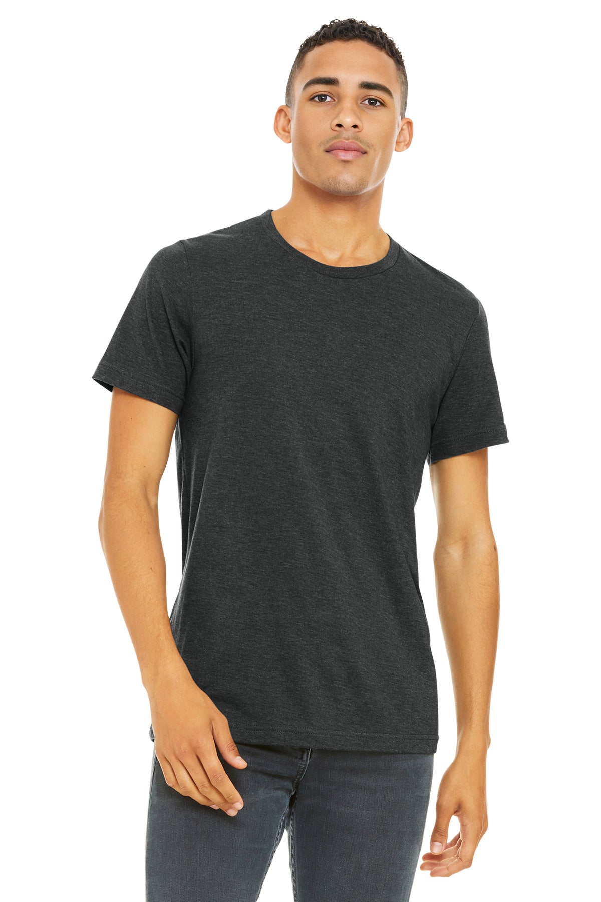 BELLA+CANVAS  Unisex Heather CVC Short Sleeve Tee. BC3001CVC