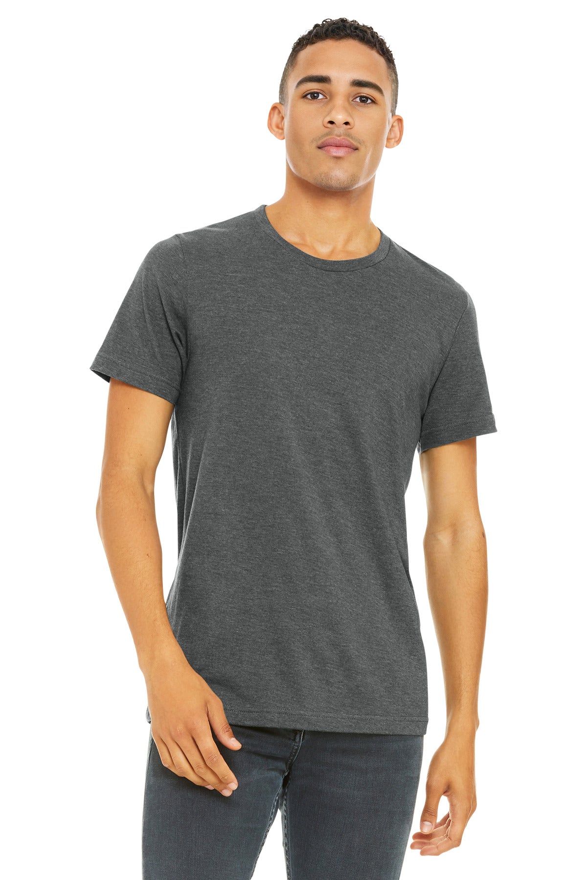 BELLA+CANVAS  Unisex Heather CVC Short Sleeve Tee. BC3001CVC