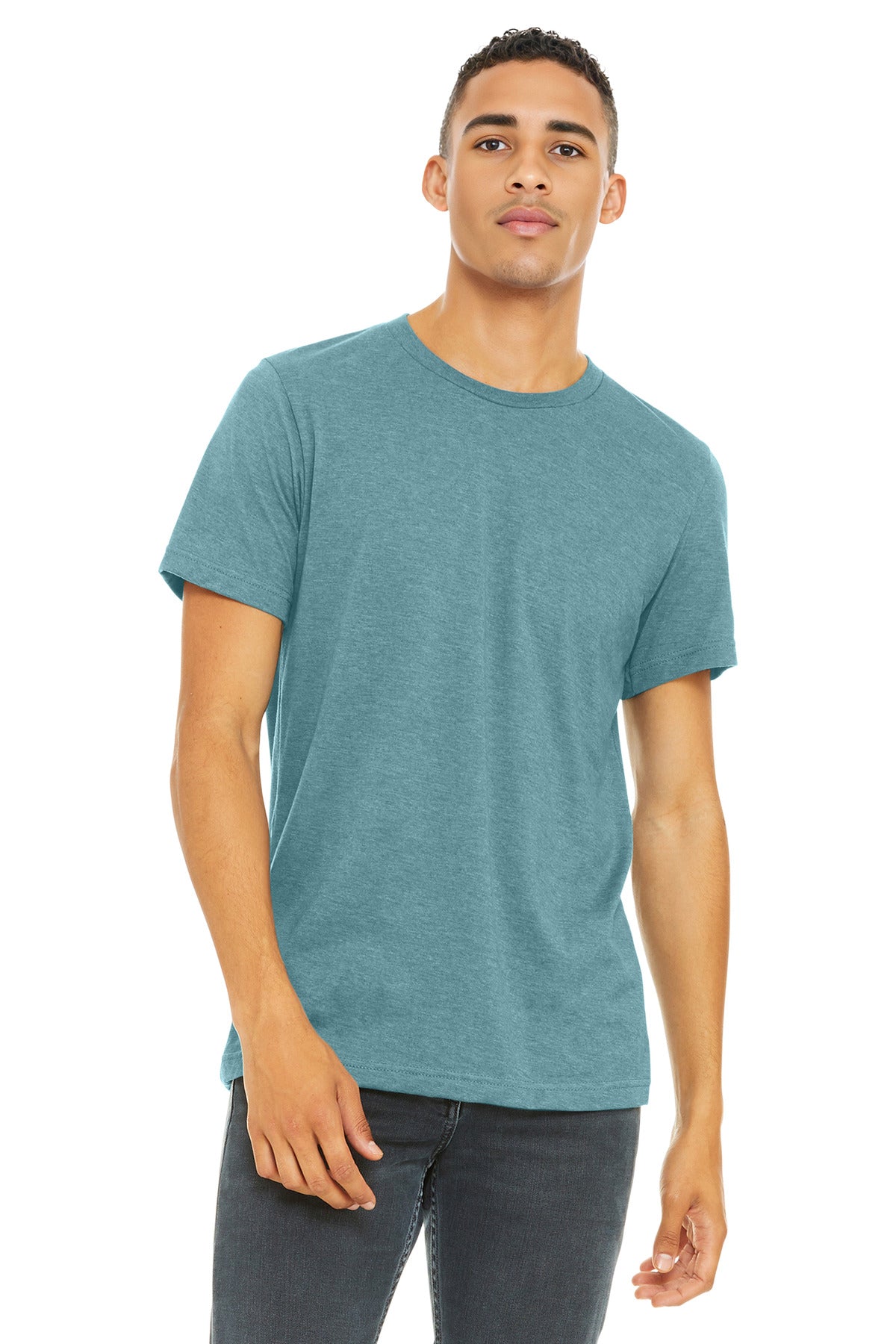 BELLA+CANVAS  Unisex Heather CVC Short Sleeve Tee. BC3001CVC