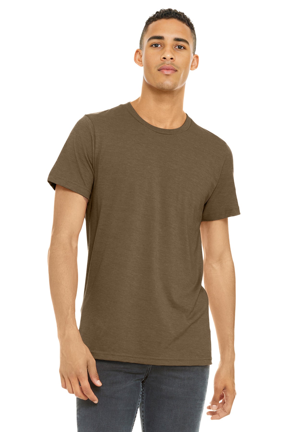 BELLA+CANVAS  Unisex Heather CVC Short Sleeve Tee. BC3001CVC