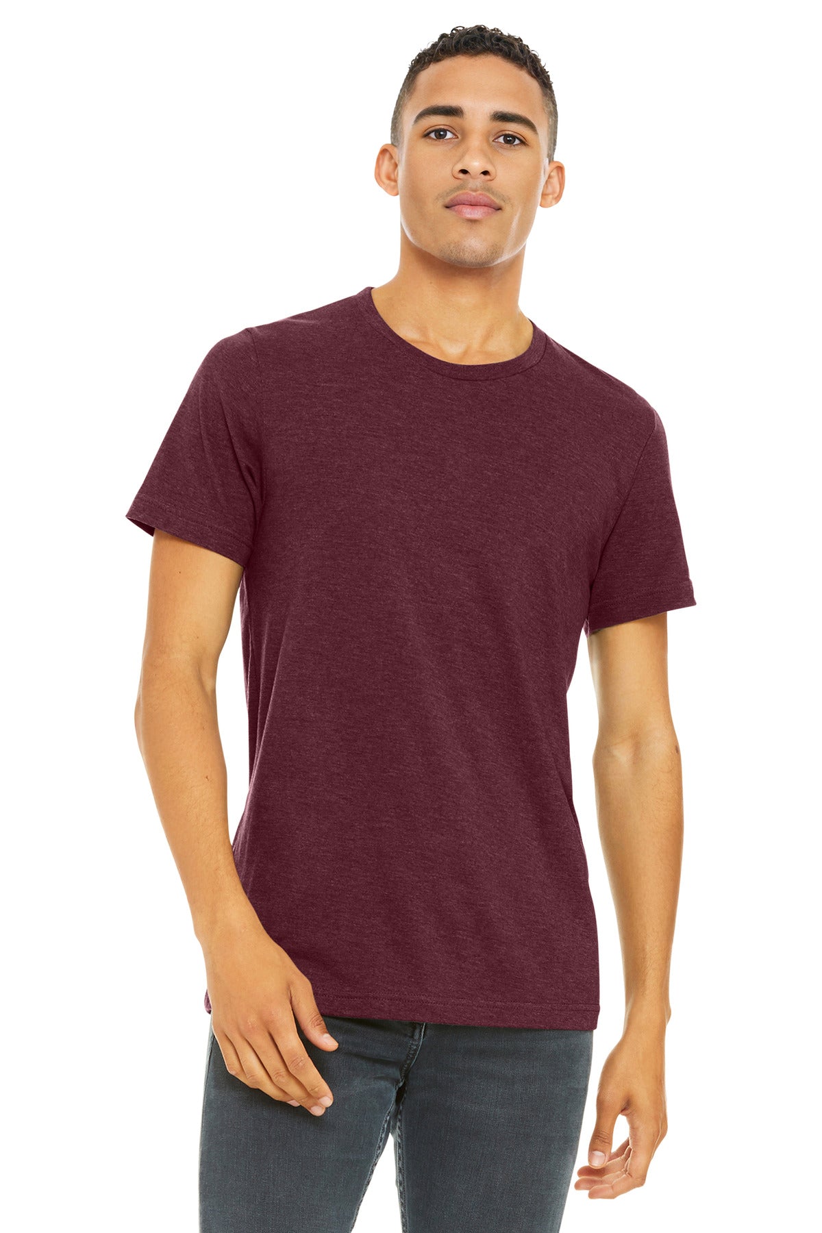 BELLA+CANVAS  Unisex Heather CVC Short Sleeve Tee. BC3001CVC