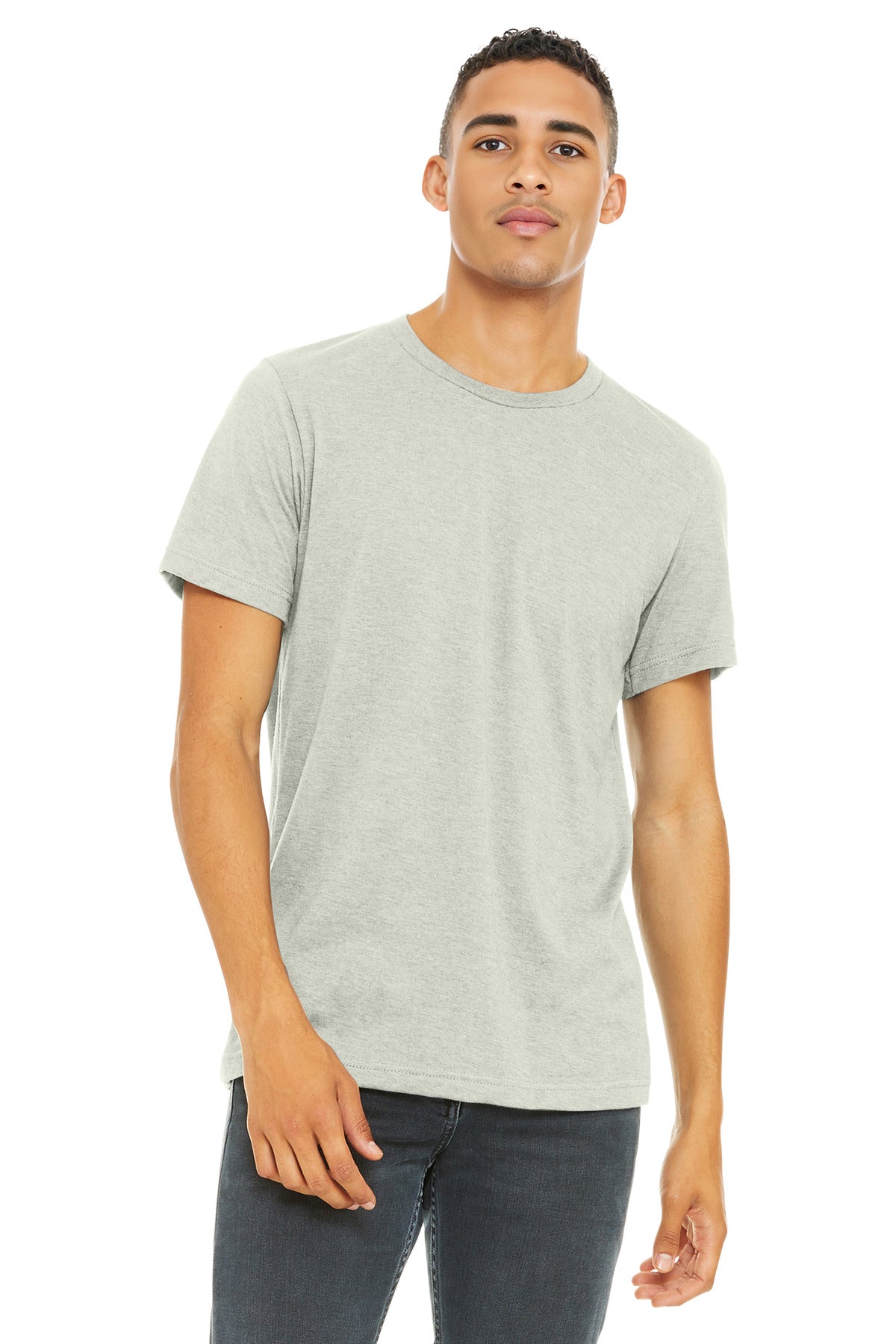 BELLA+CANVAS  Unisex Heather CVC Short Sleeve Tee. BC3001CVC