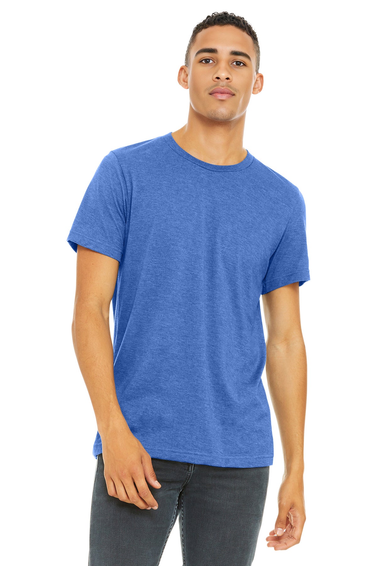BELLA+CANVAS  Unisex Heather CVC Short Sleeve Tee. BC3001CVC