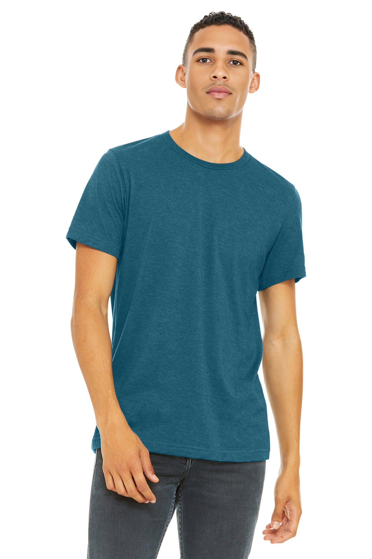 BELLA+CANVAS  Unisex Heather CVC Short Sleeve Tee. BC3001CVC