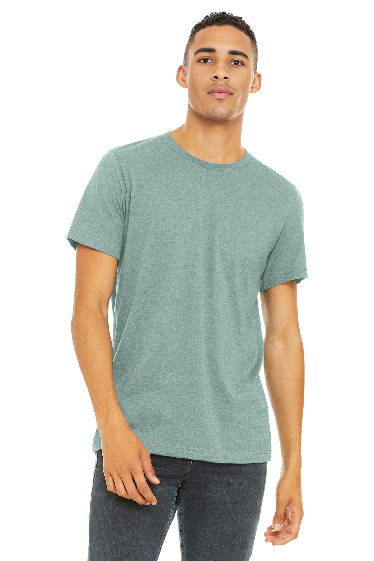 BELLA+CANVAS  Unisex Heather CVC Short Sleeve Tee. BC3001CVC