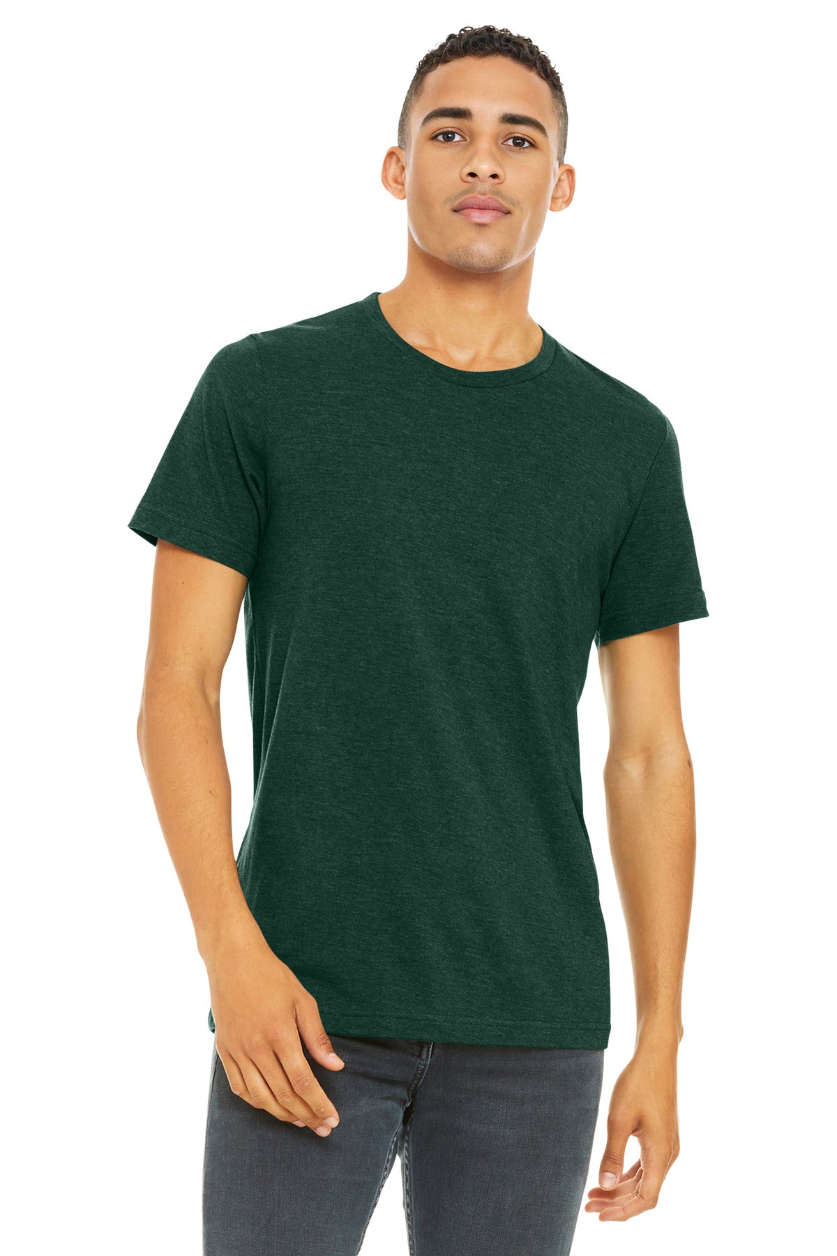 BELLA+CANVAS  Unisex Heather CVC Short Sleeve Tee. BC3001CVC
