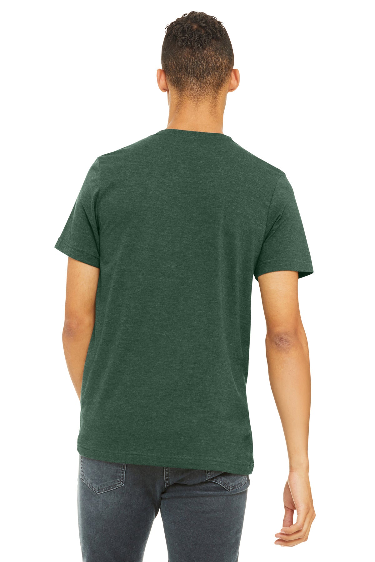 BELLA+CANVAS  Unisex Heather CVC Short Sleeve Tee. BC3001CVC
