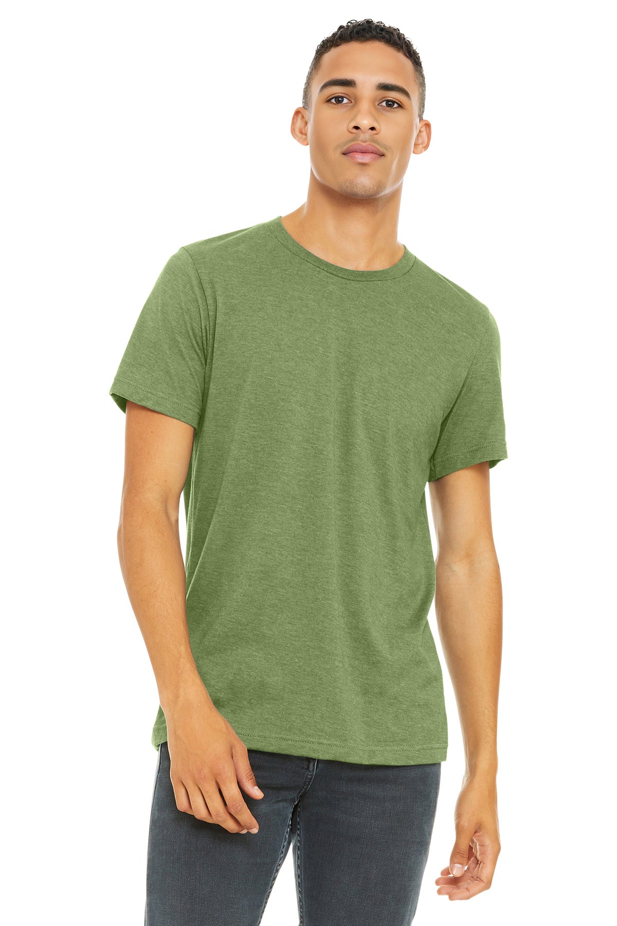 BELLA+CANVAS  Unisex Heather CVC Short Sleeve Tee. BC3001CVC