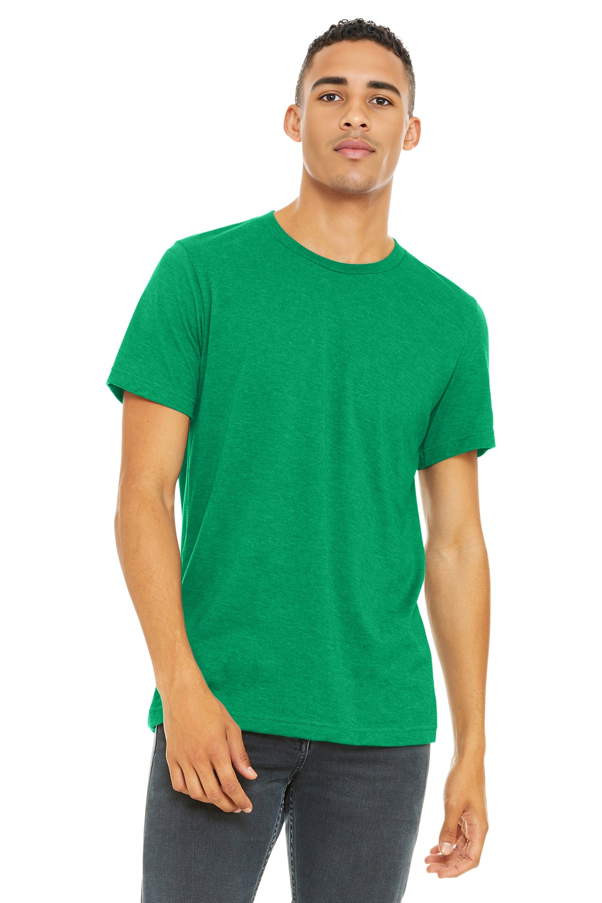 BELLA+CANVAS  Unisex Heather CVC Short Sleeve Tee. BC3001CVC