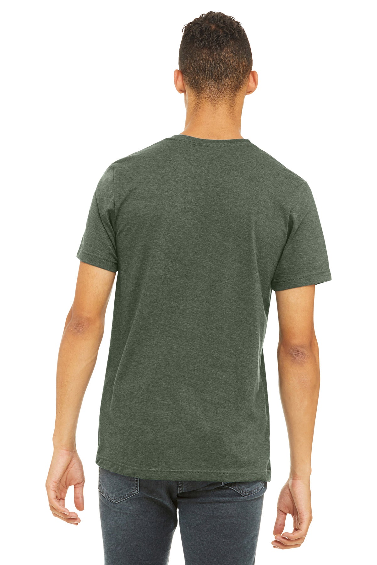 BELLA+CANVAS  Unisex Heather CVC Short Sleeve Tee. BC3001CVC