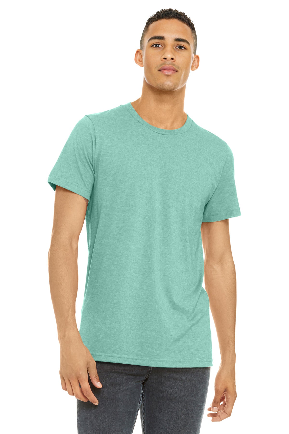 BELLA+CANVAS  Unisex Heather CVC Short Sleeve Tee. BC3001CVC